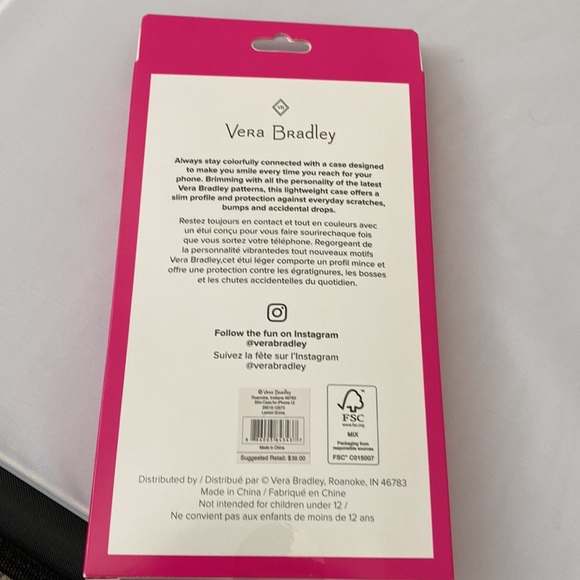 Vera Bradley phone case for iPhone 12 - Picture 3 of 3